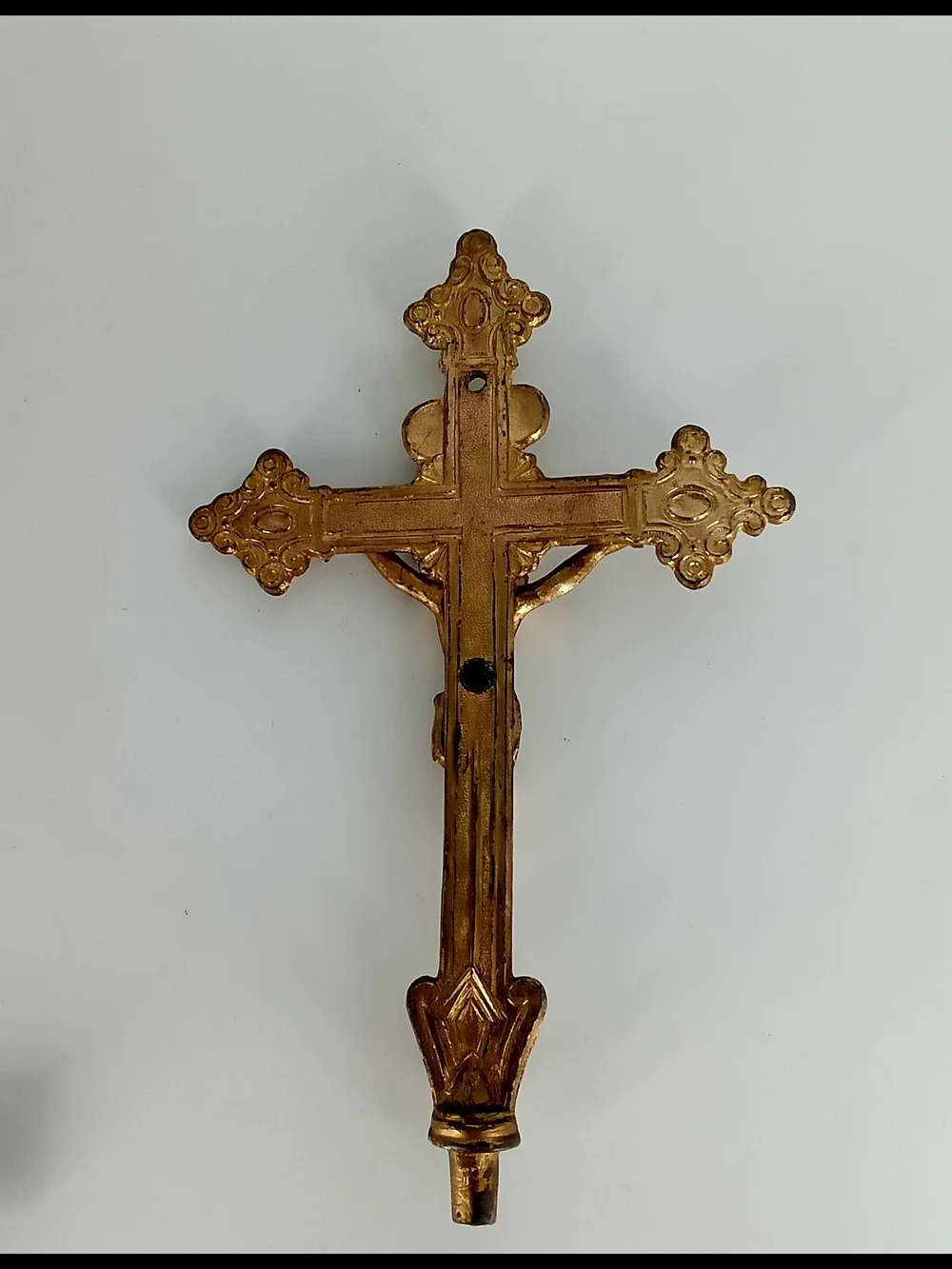 Gold Crucifix Decorative Cross - Classic Religious Decor